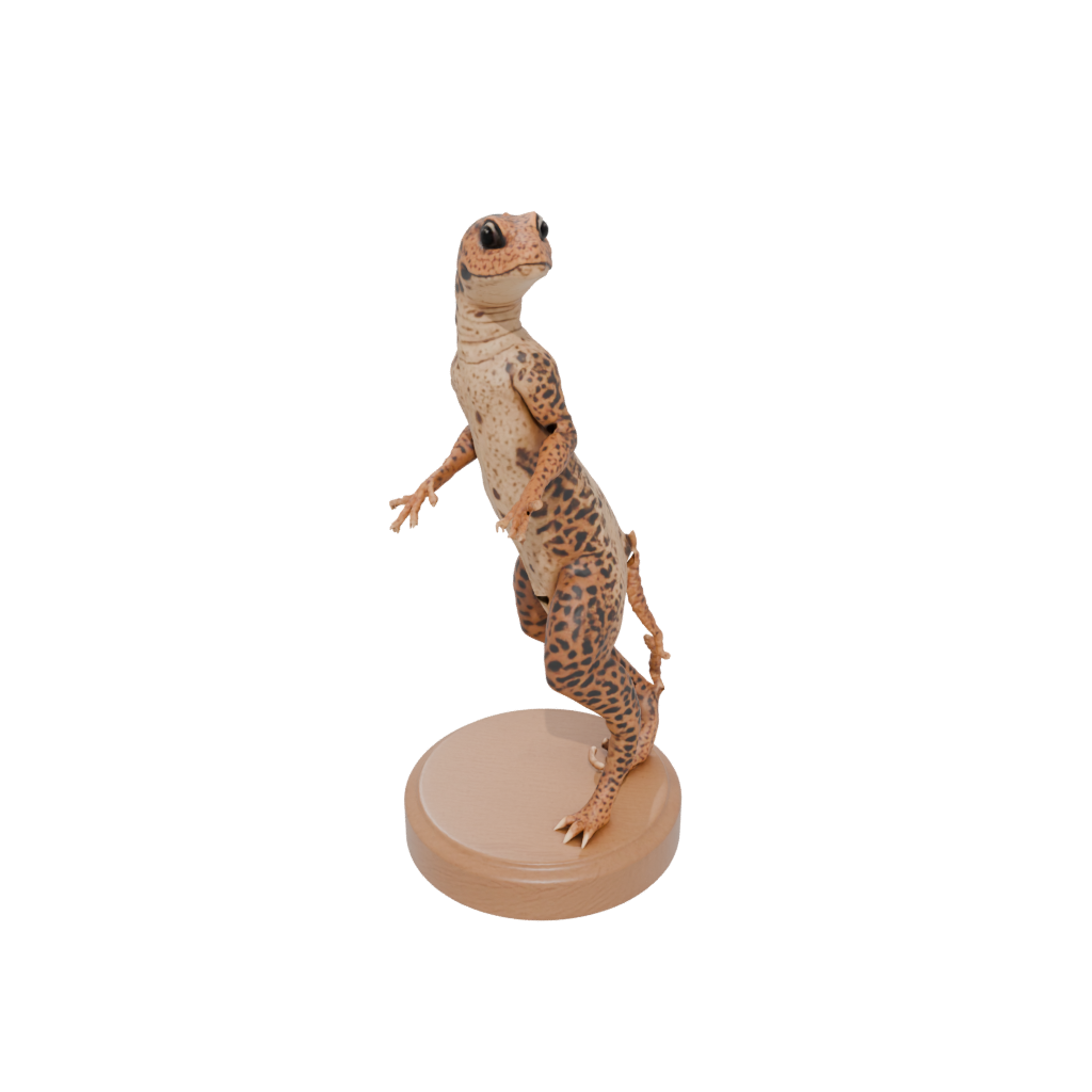 Woodgrain Armored Flexi Leopard Gecko