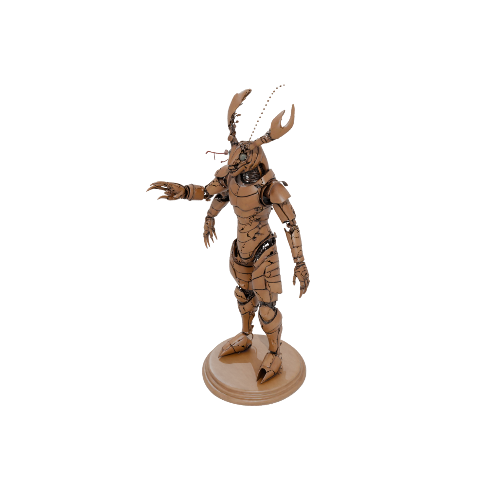 Woodgrain Armored Flexi Lobster
