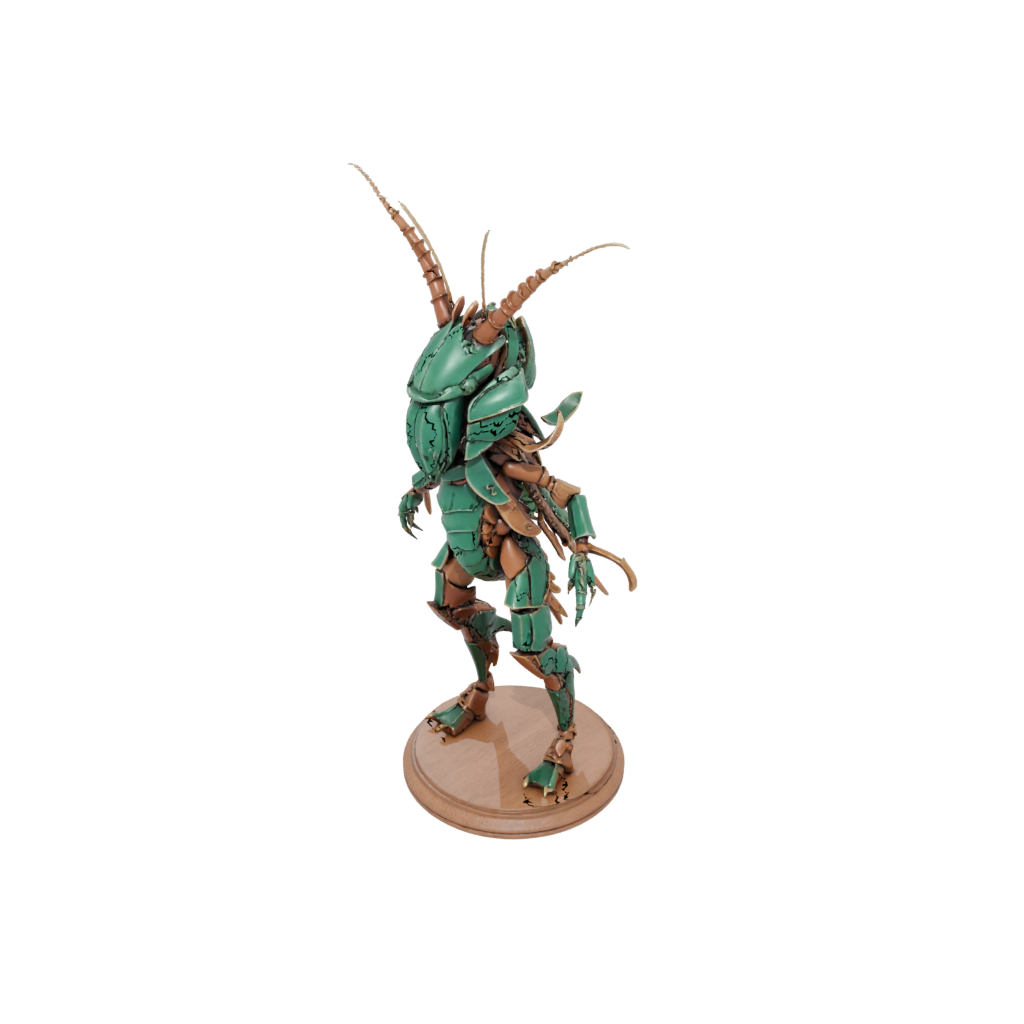 Woodgrain Armored Flexi Mantis Shrimp