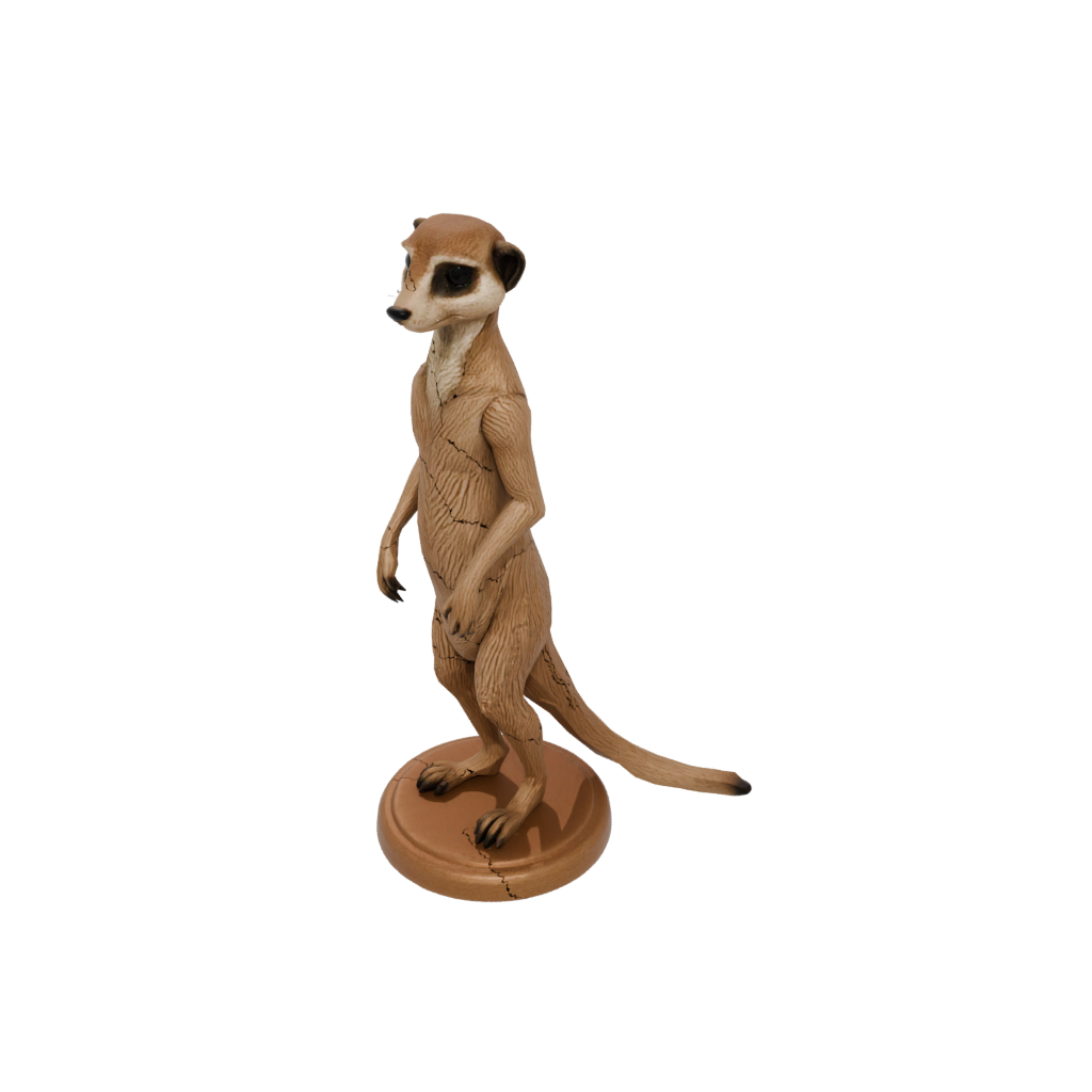 Woodgrain Armored Flexi Meerkat