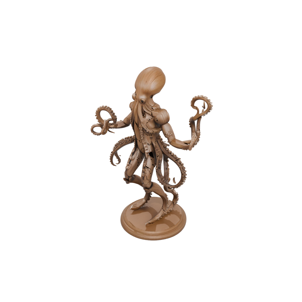 Woodgrain Armored Flexi Octopus