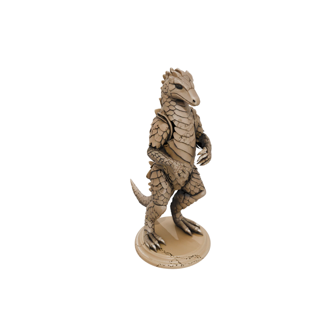 Woodgrain Armored Flexi Pangolin
