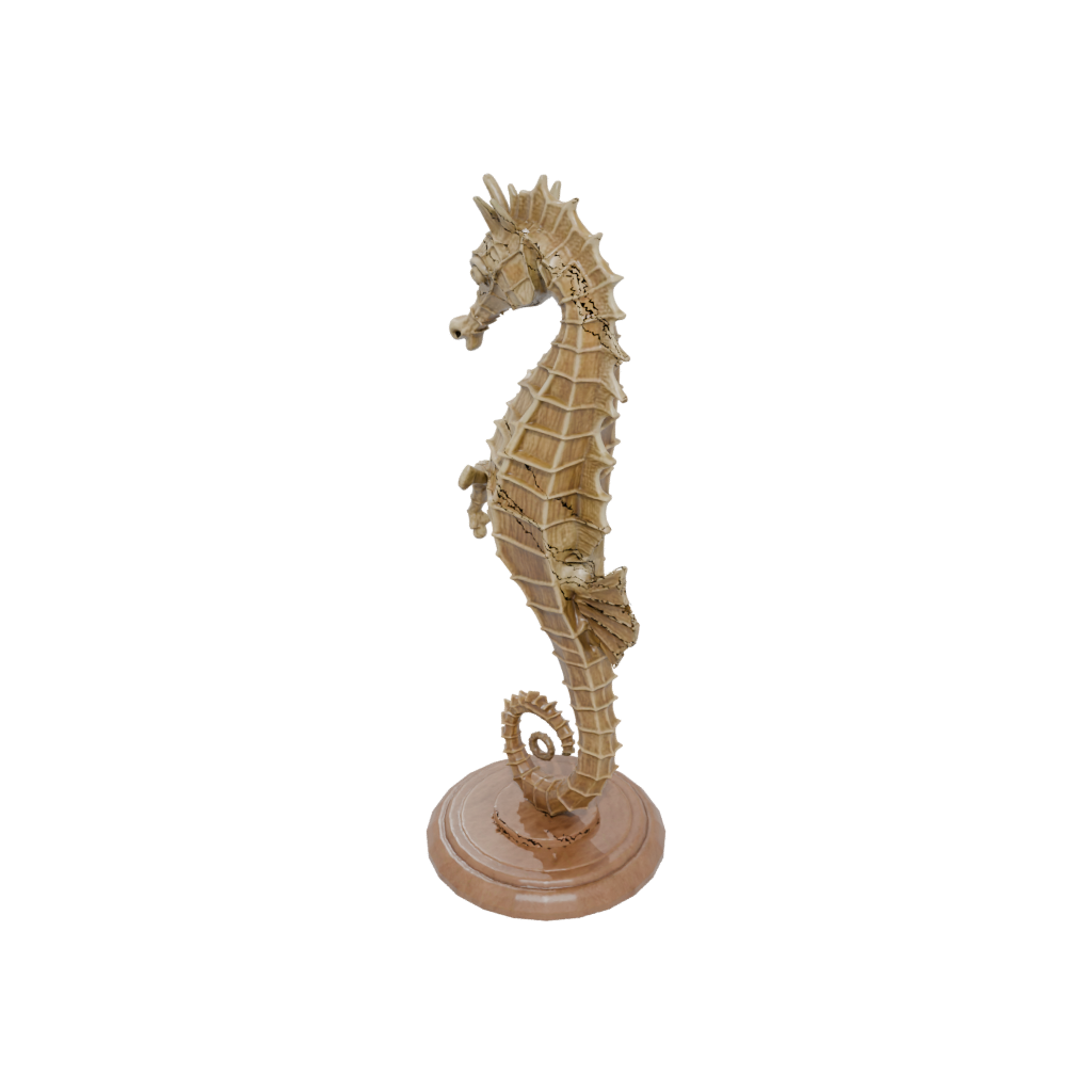 Woodgrain Armored Flexi Seahorse