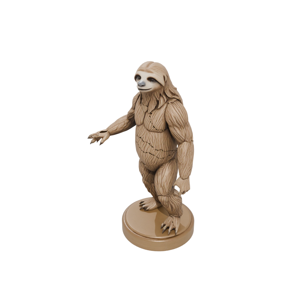 Woodgrain Armored Flexi Sloth