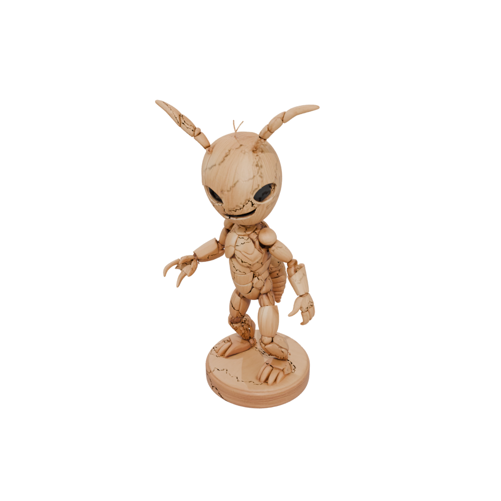 Woodgrain Chibi Flexi Lobster