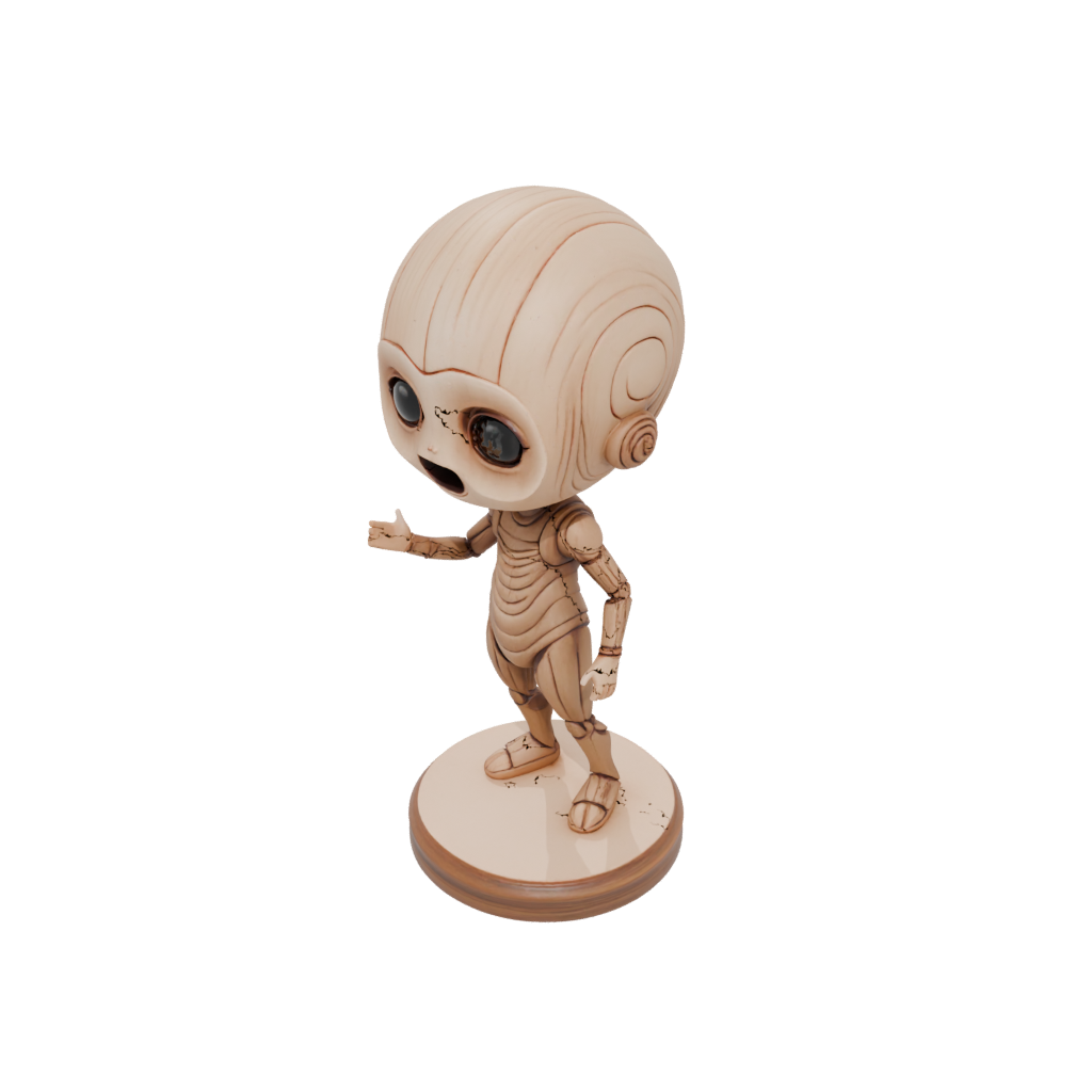 Woodgrain Chibi Flexi Nautilus