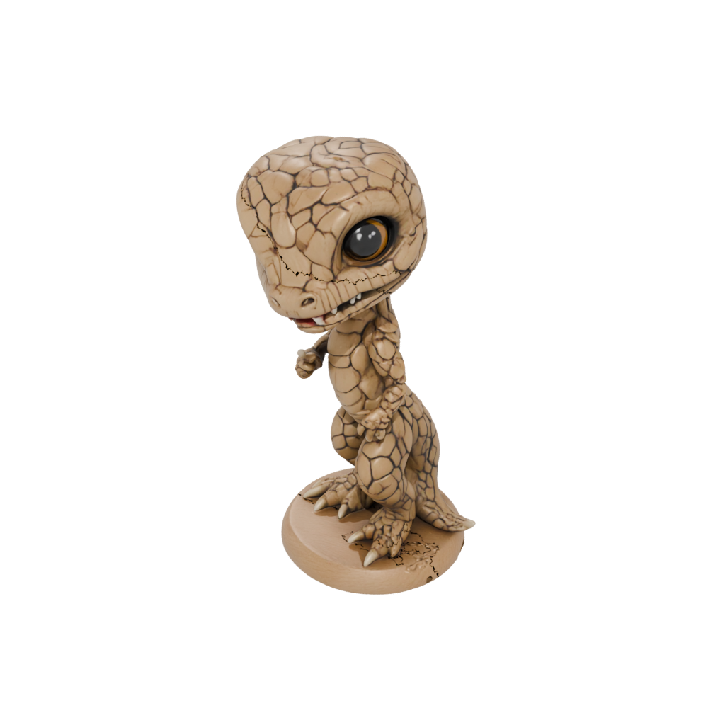 Woodgrain Chibi Flexi Rattlesnake