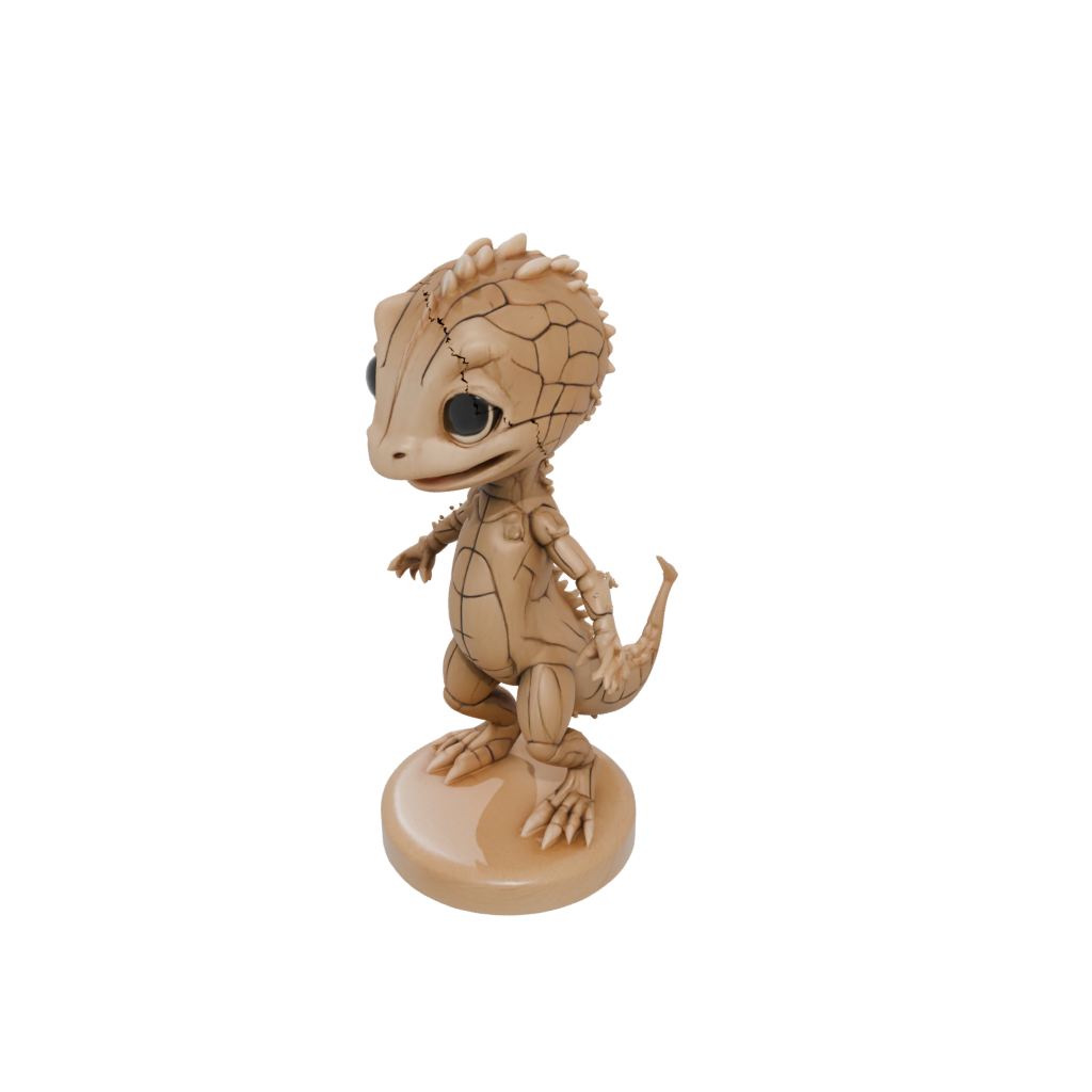 Woodgrain Chibi Flexi Salamander