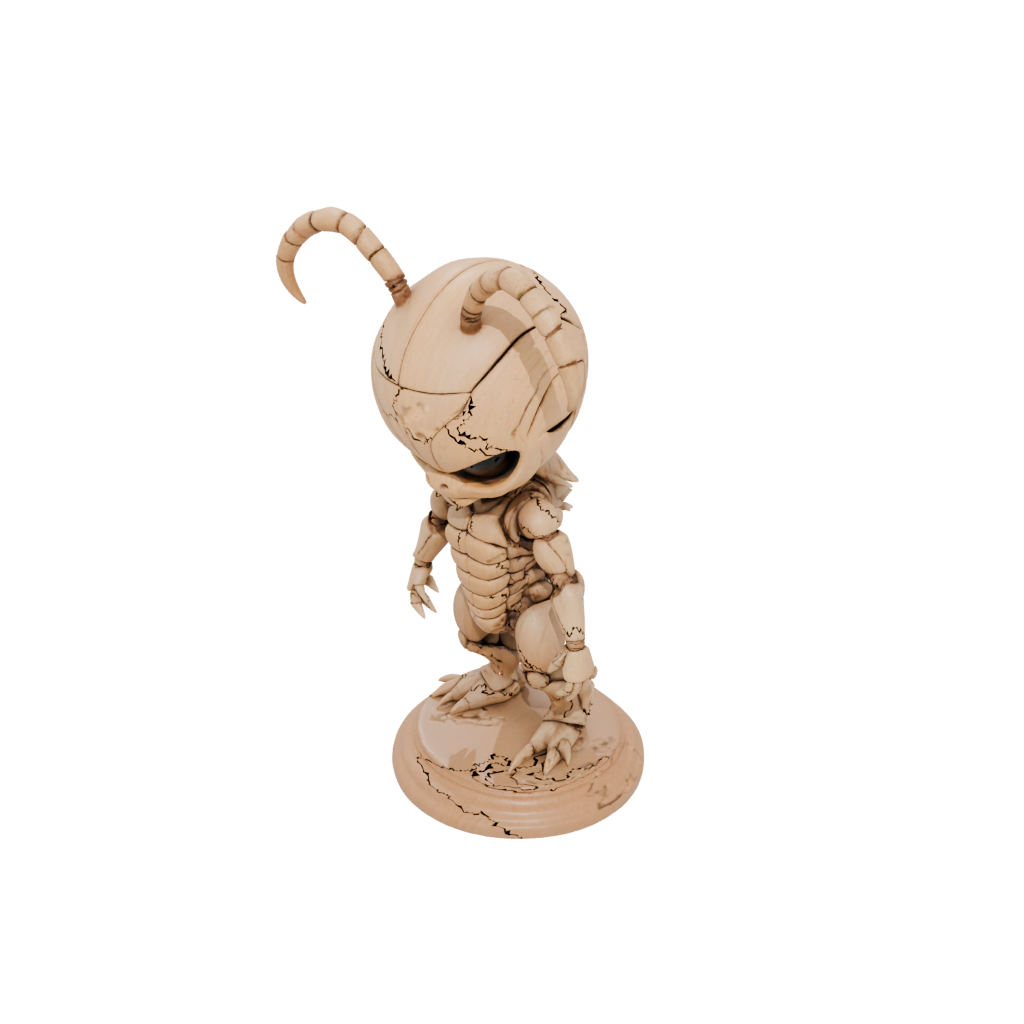 Woodgrain Chibi Flexi Scorpion