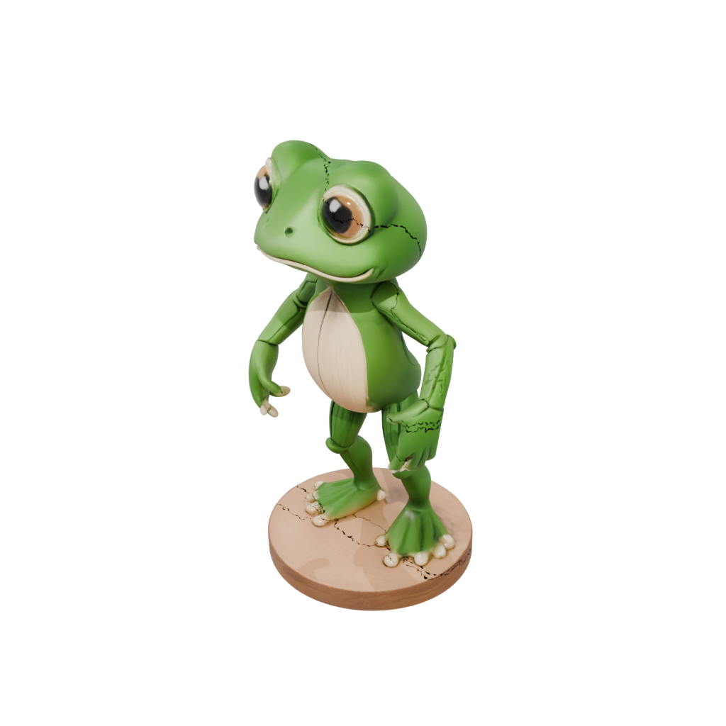 Woodgrain Chibi Flexi Tree Frog