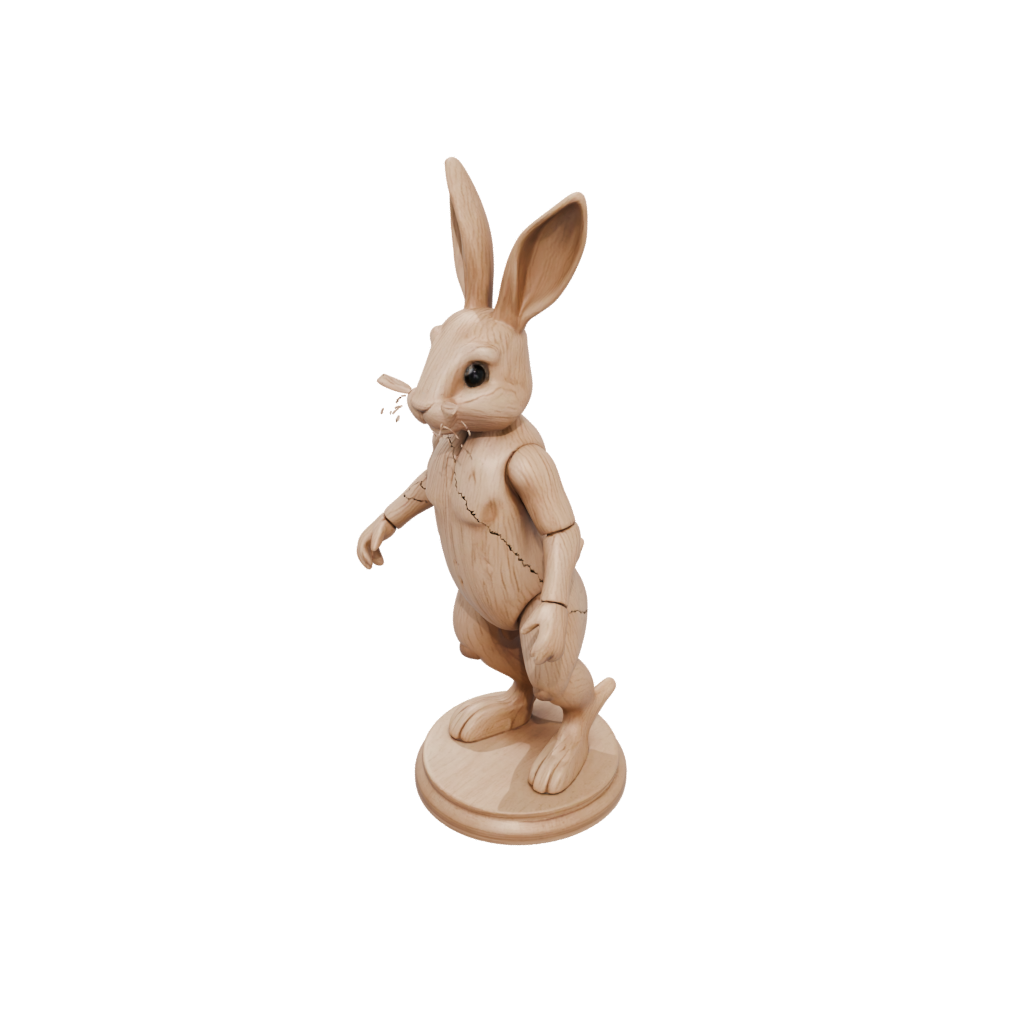 Woodgrain Flexi Bunny Rabbit