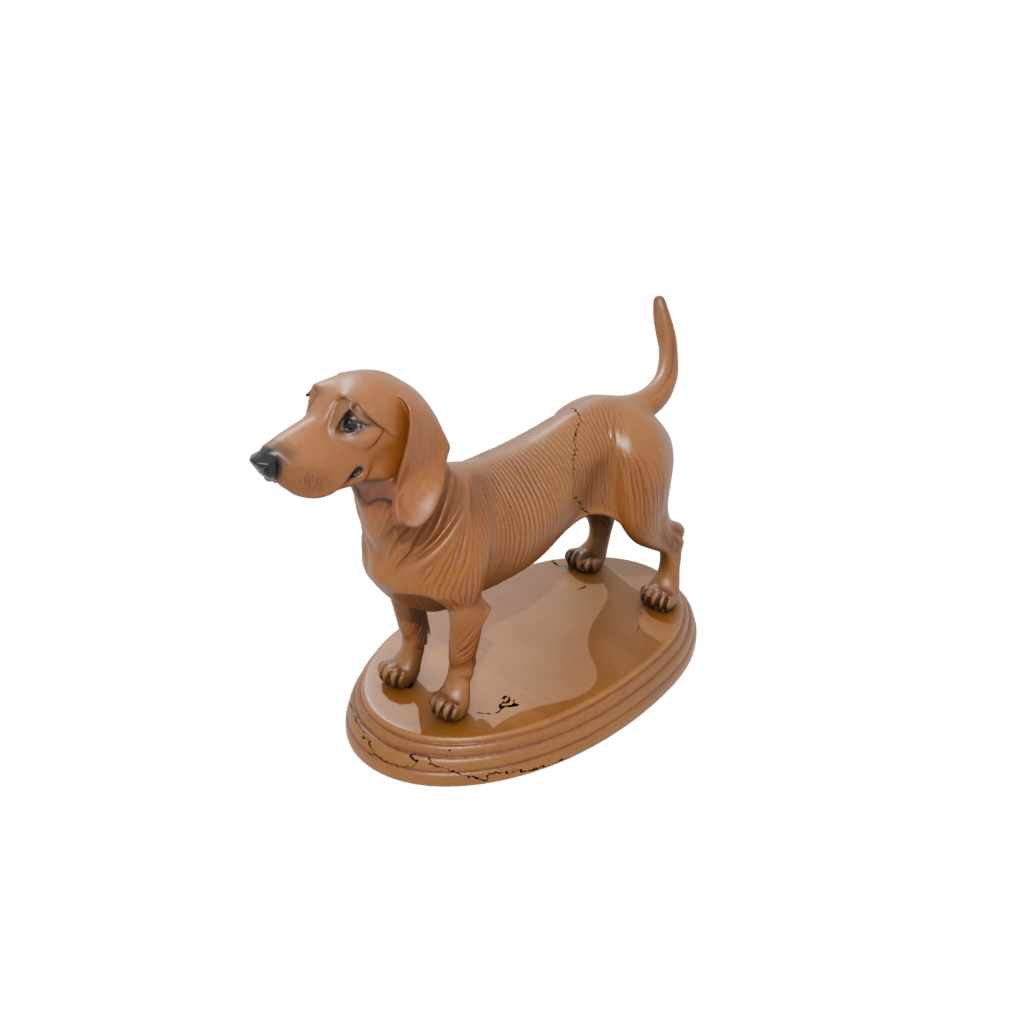 Woodgrain Flexi Dachshund Dog