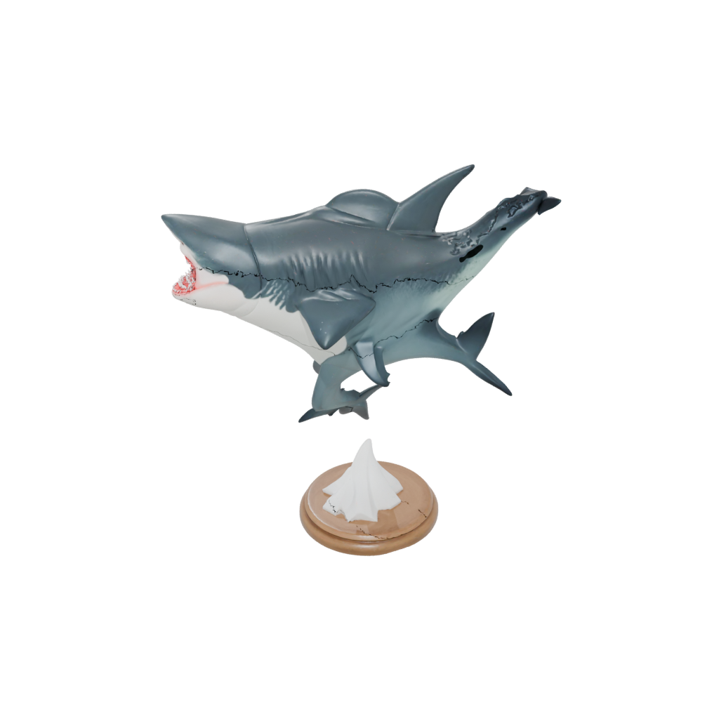 Woodgrain Flexi Great White Shark