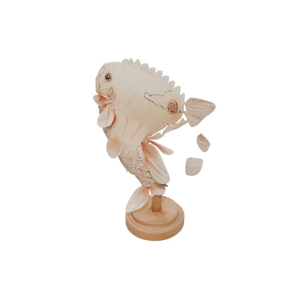 Woodgrain Flexi Koi Fish