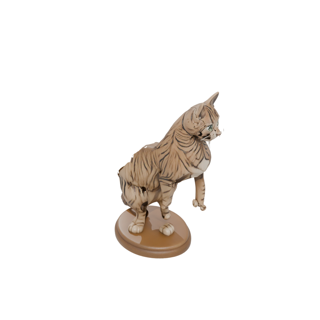 Woodgrain Flexi Tabby Cat