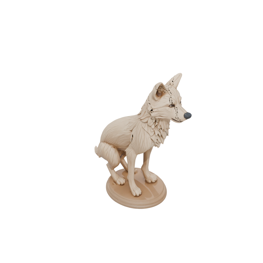 Woodgrain Flexi Wolf Pup