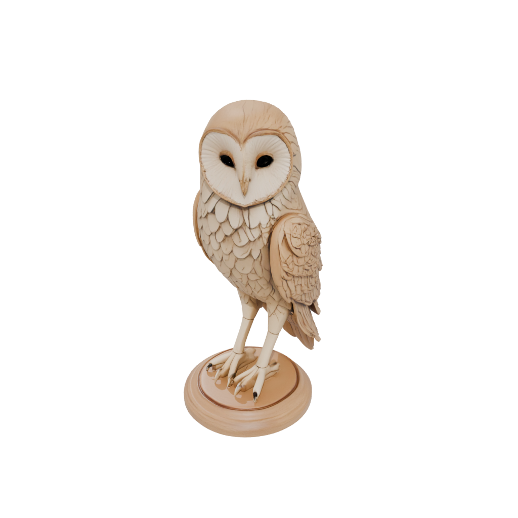 Woodgrain Floral Flexi Barn Owl