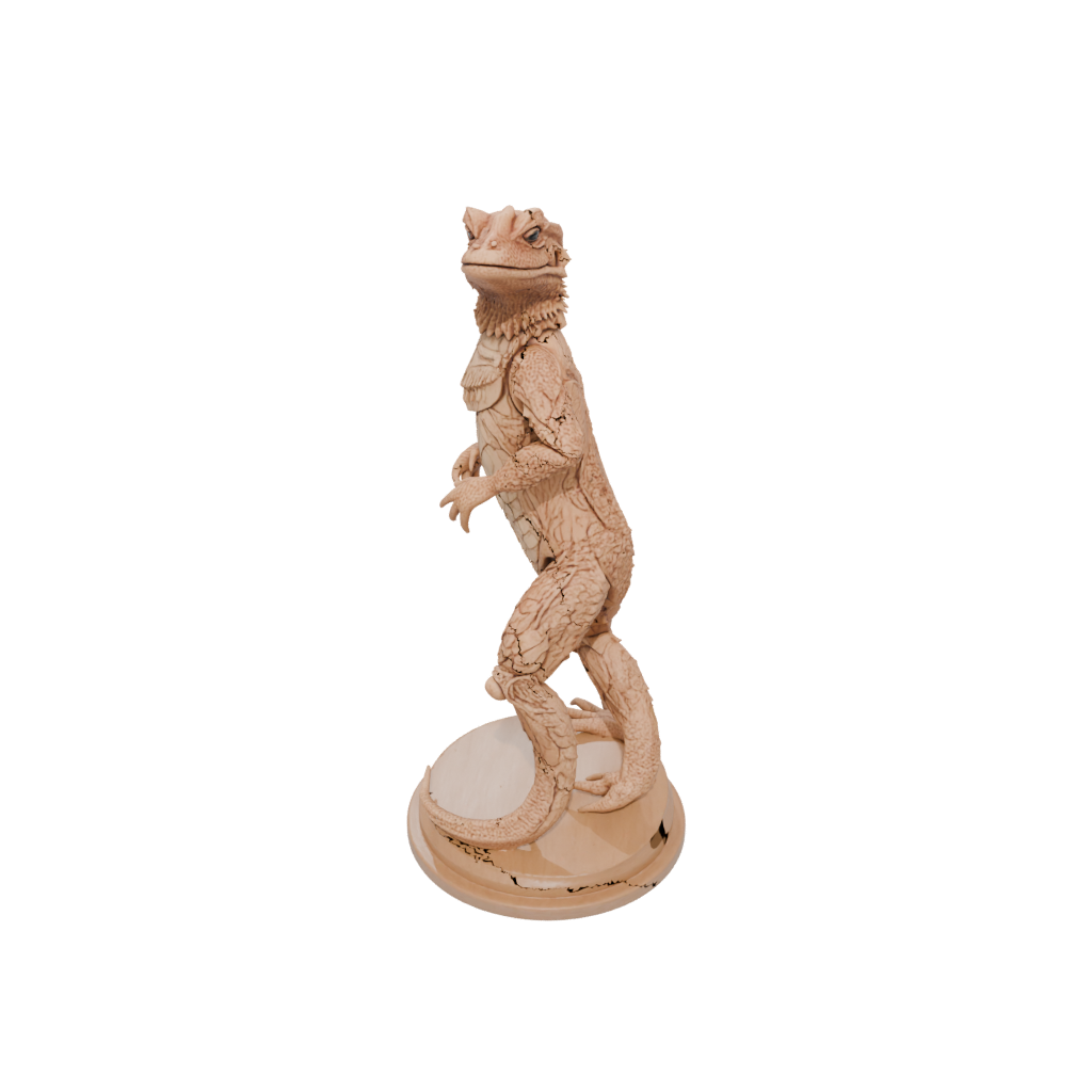 Woodgrain Floral Flexi Bearded Dragon