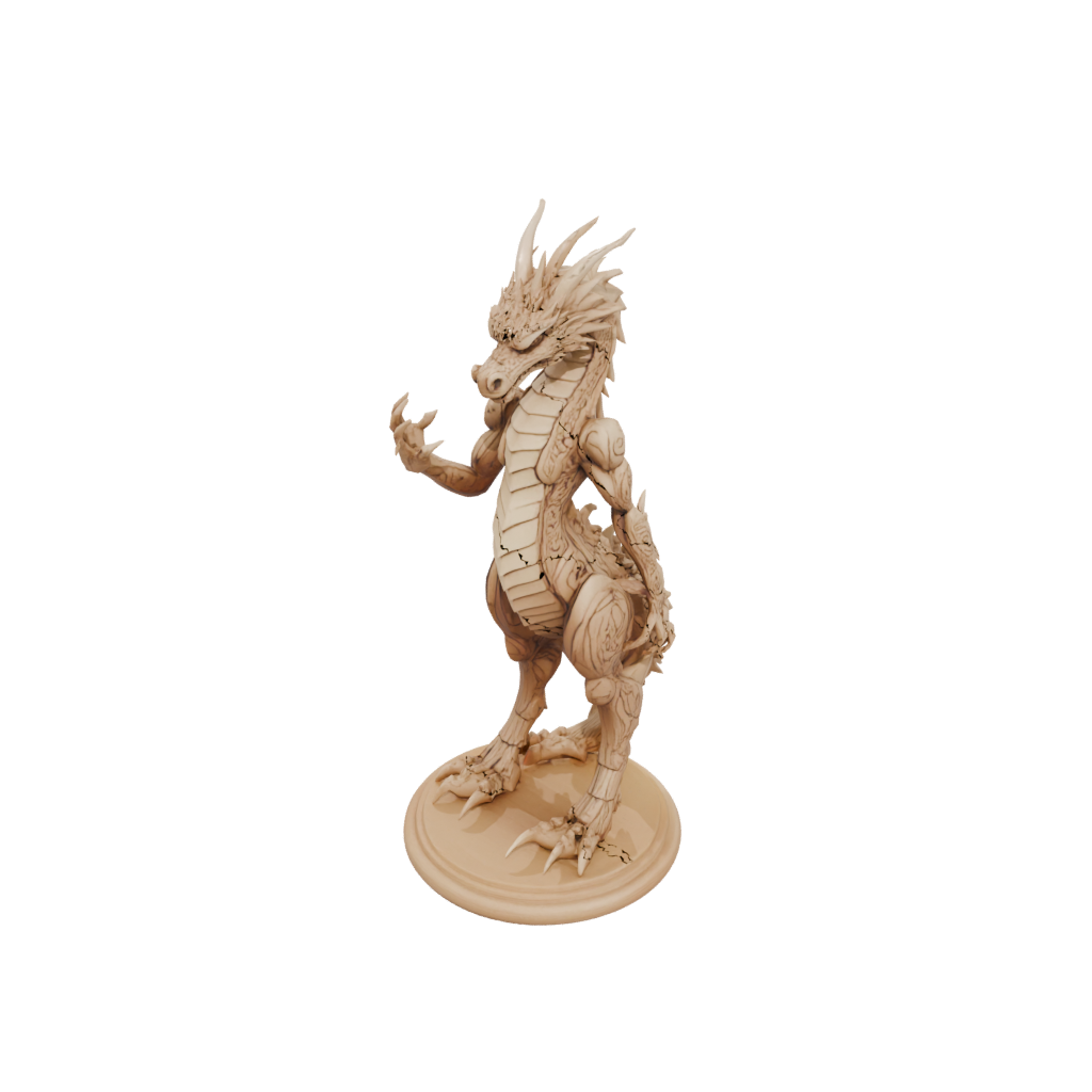 Woodgrain Floral Flexi Dragon