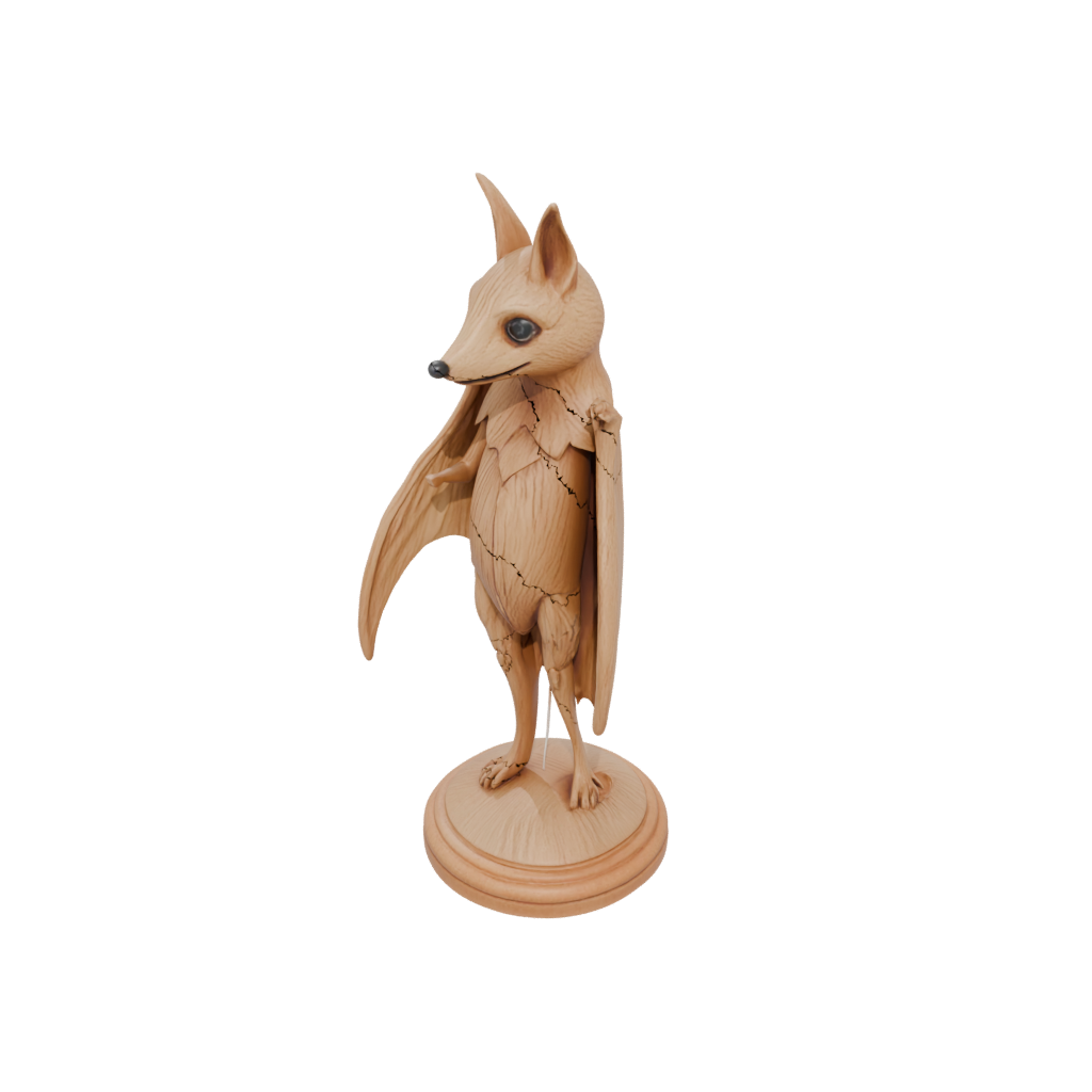 Woodgrain Floral Flexi Fruit Bat