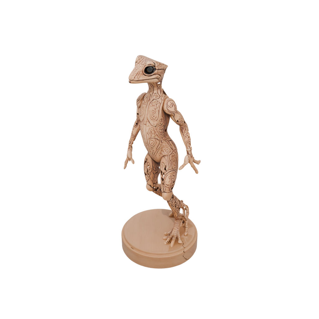 Woodgrain Floral Flexi Gecko