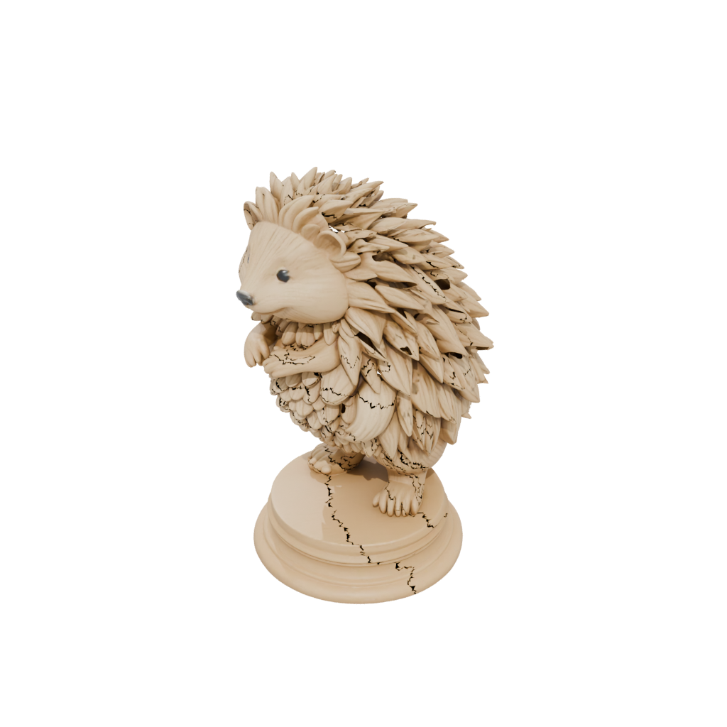 Woodgrain Floral Flexi Hedgehog