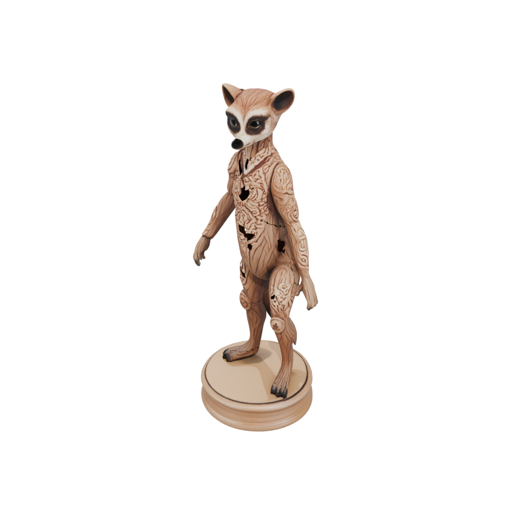 Woodgrain Floral Flexi Lemur