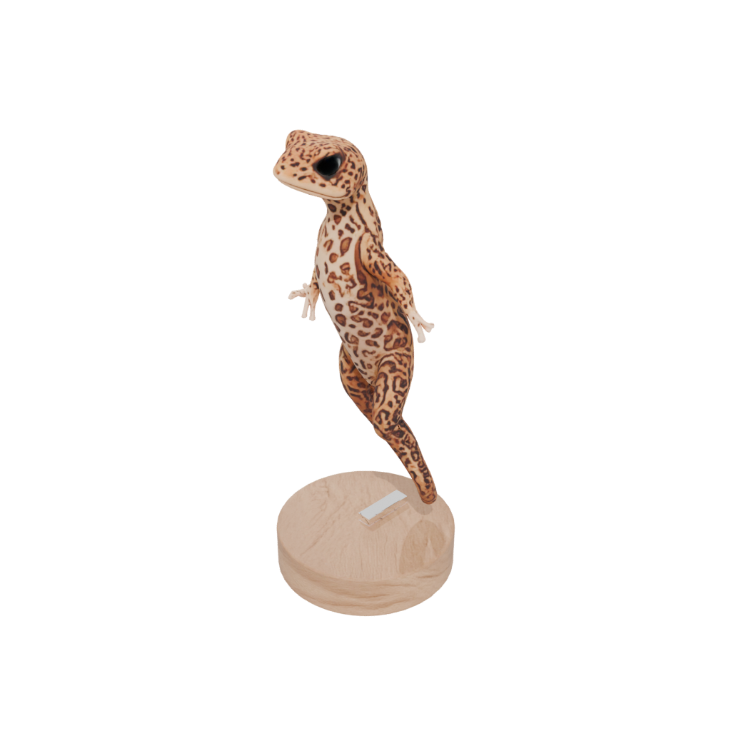 Woodgrain Floral Flexi Leopard Gecko