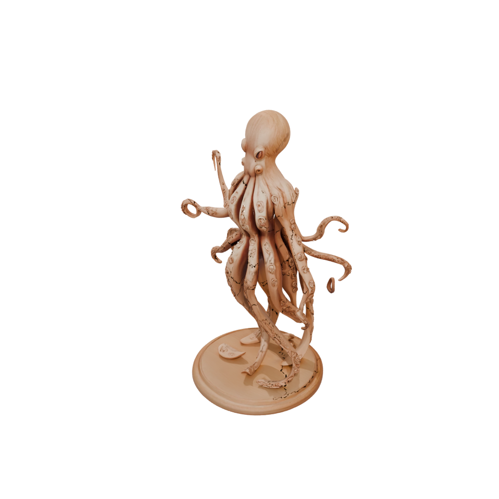 Woodgrain Floral Flexi Octopus