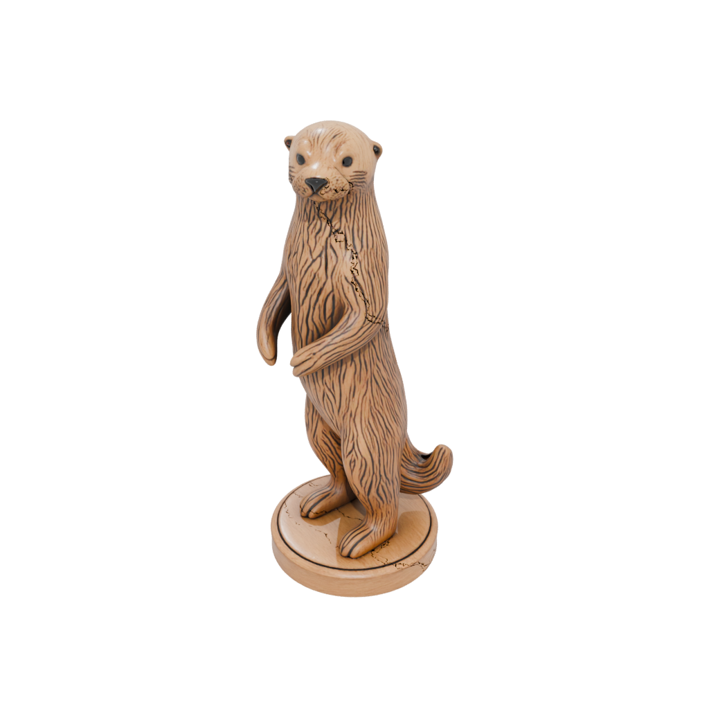 Woodgrain Floral Flexi Sea Otter