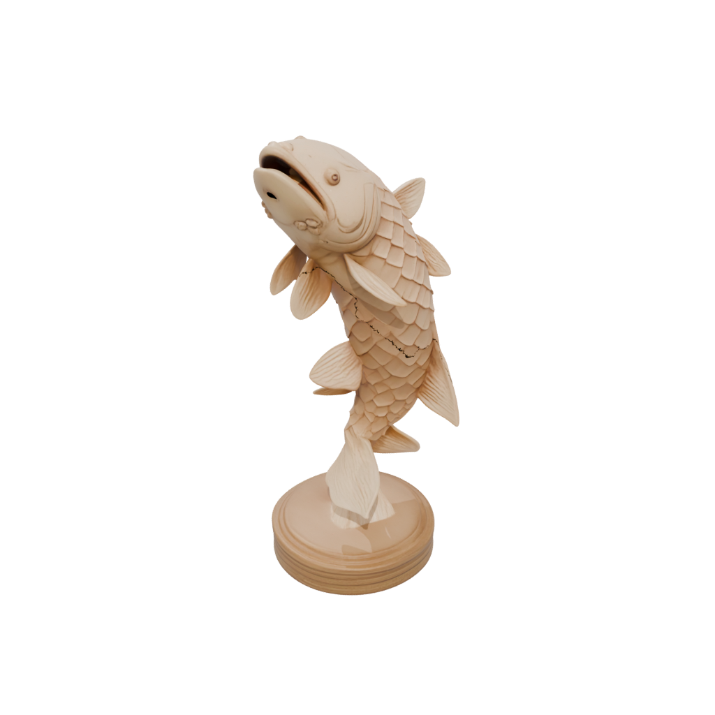 Woodgrain Geo Flexi Koi Fish