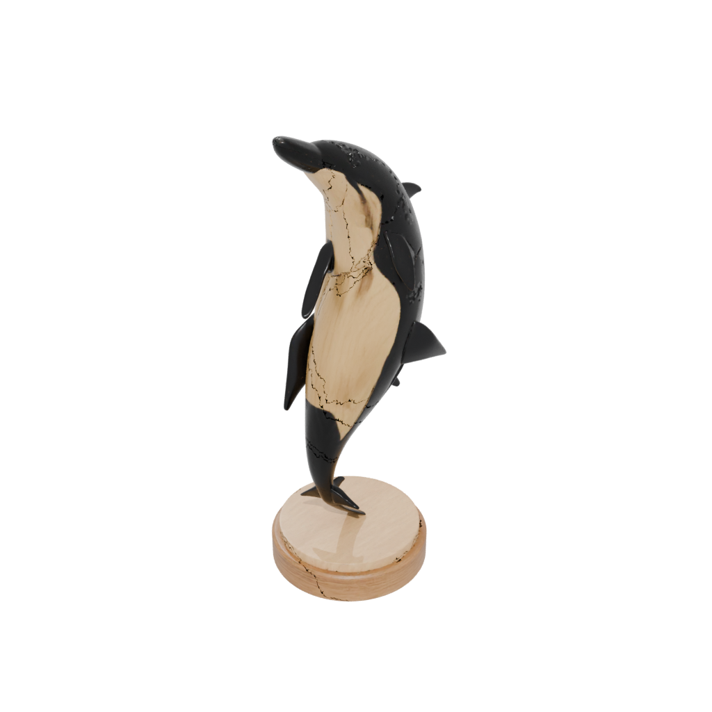 Woodgrain Geo Flexi Orca Whale