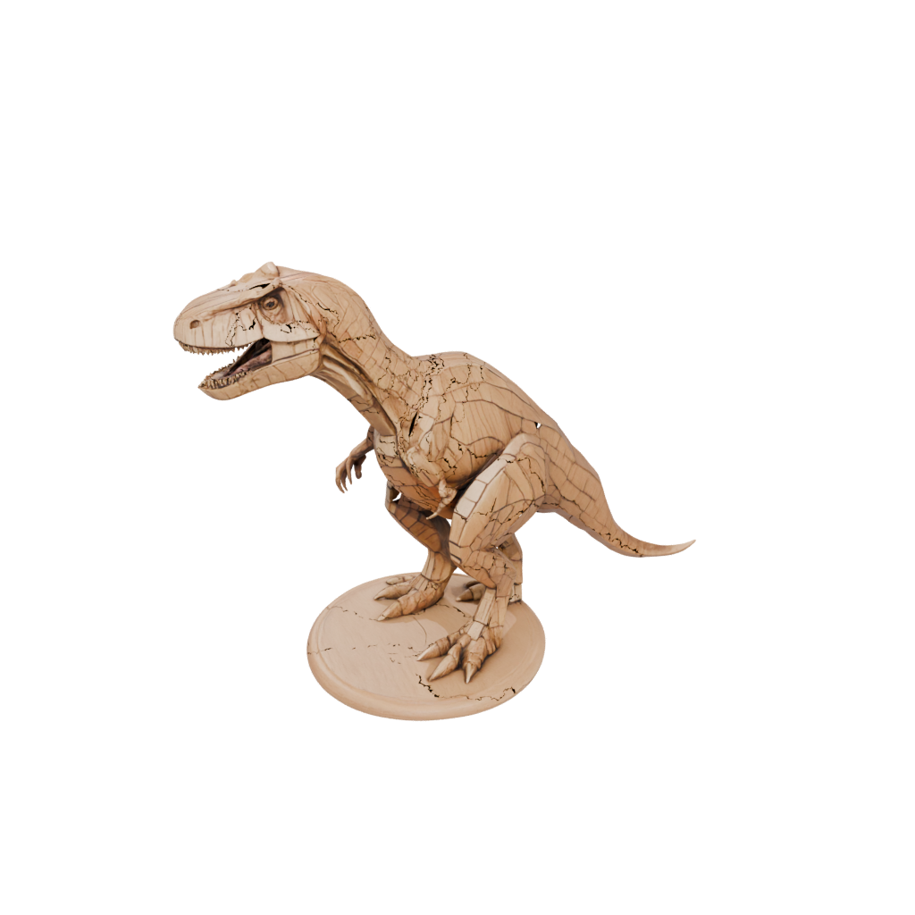 Woodgrain Geo Flexi Tyrannosaurus Rex