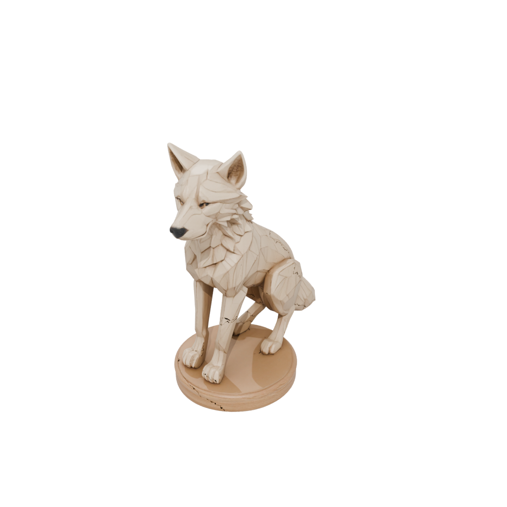 Woodgrain Geo Flexi Wolf Pup
