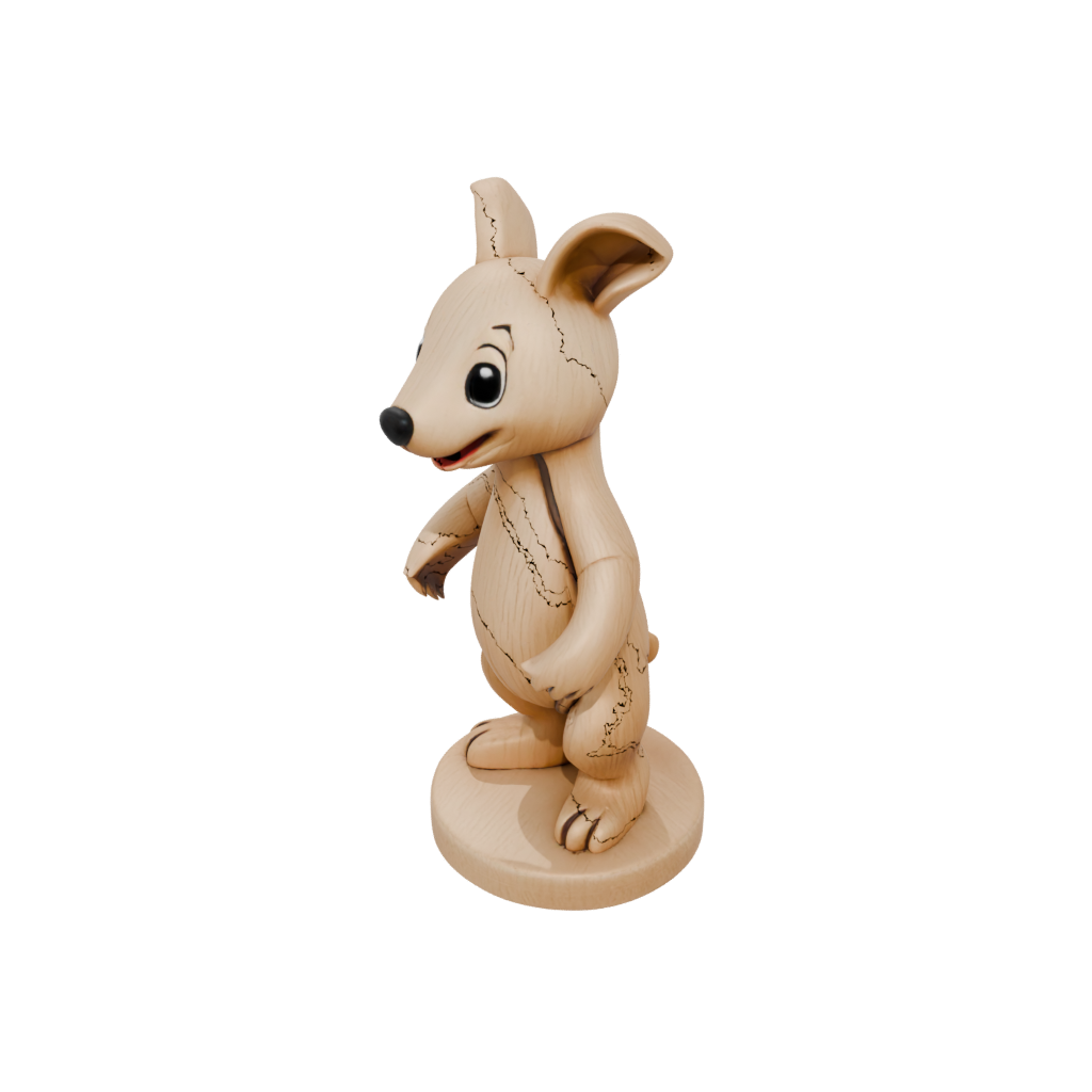 Woodgrain Kawaii Flexi Anteater