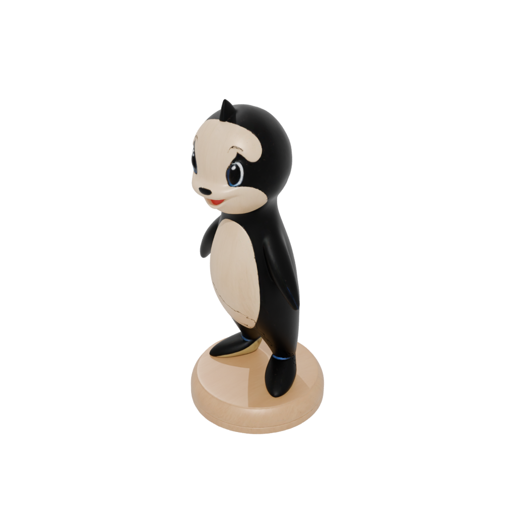 Woodgrain Kawaii Flexi Orca Whale