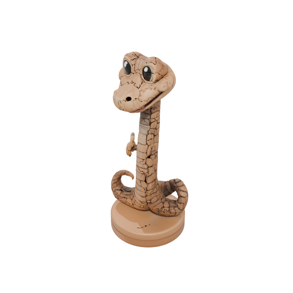 Woodgrain Kawaii Flexi Rattlesnake