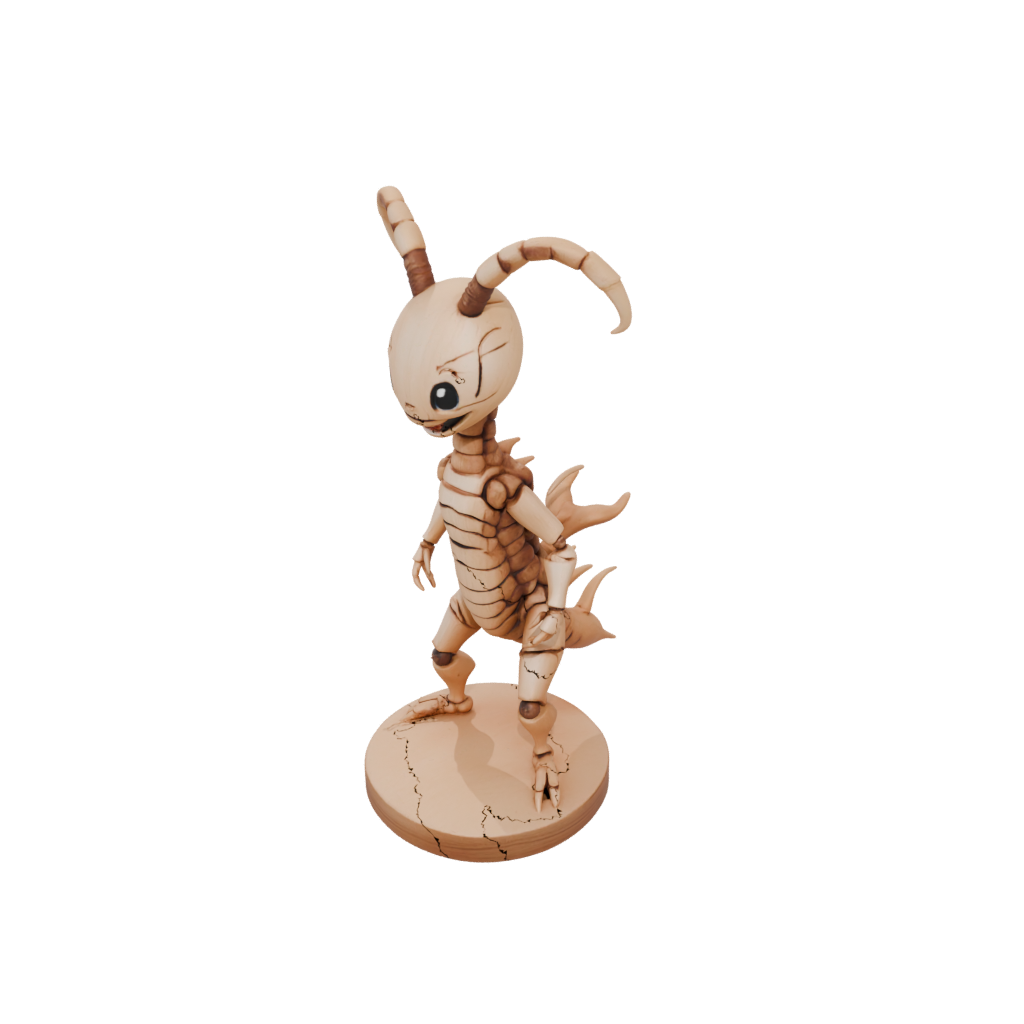 Woodgrain Kawaii Flexi Scorpion