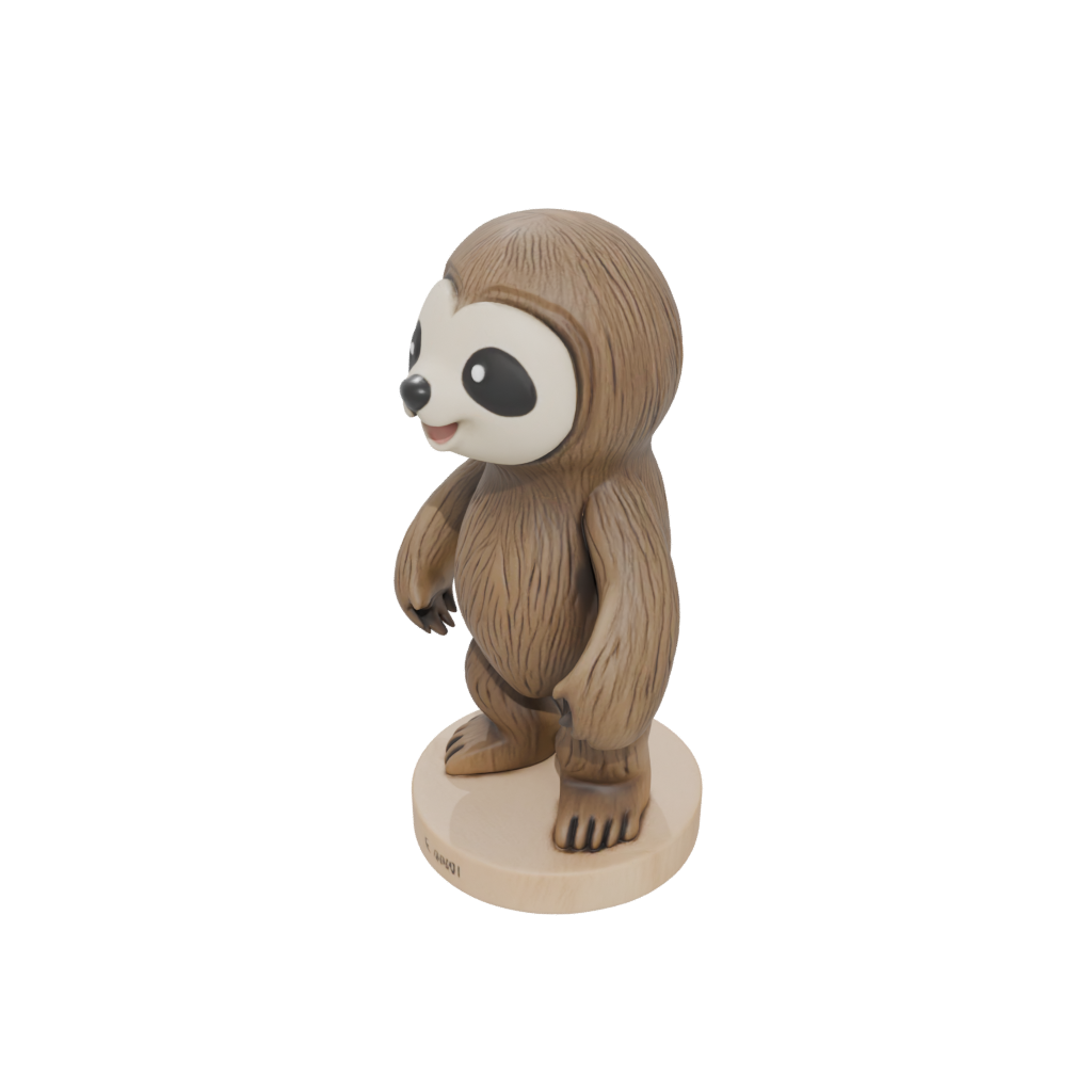 Woodgrain Kawaii Flexi Sloth