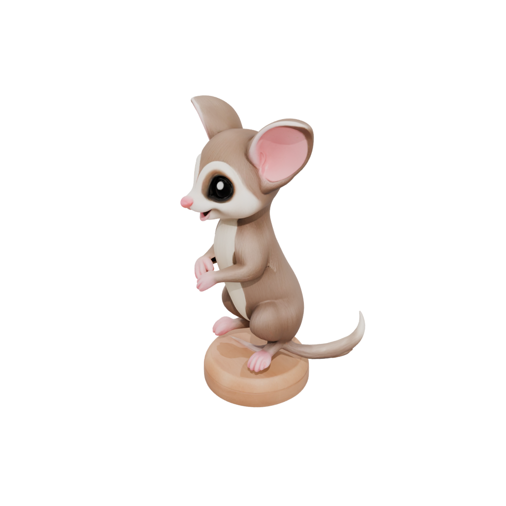 Woodgrain Kawaii Flexi Sugar Glider