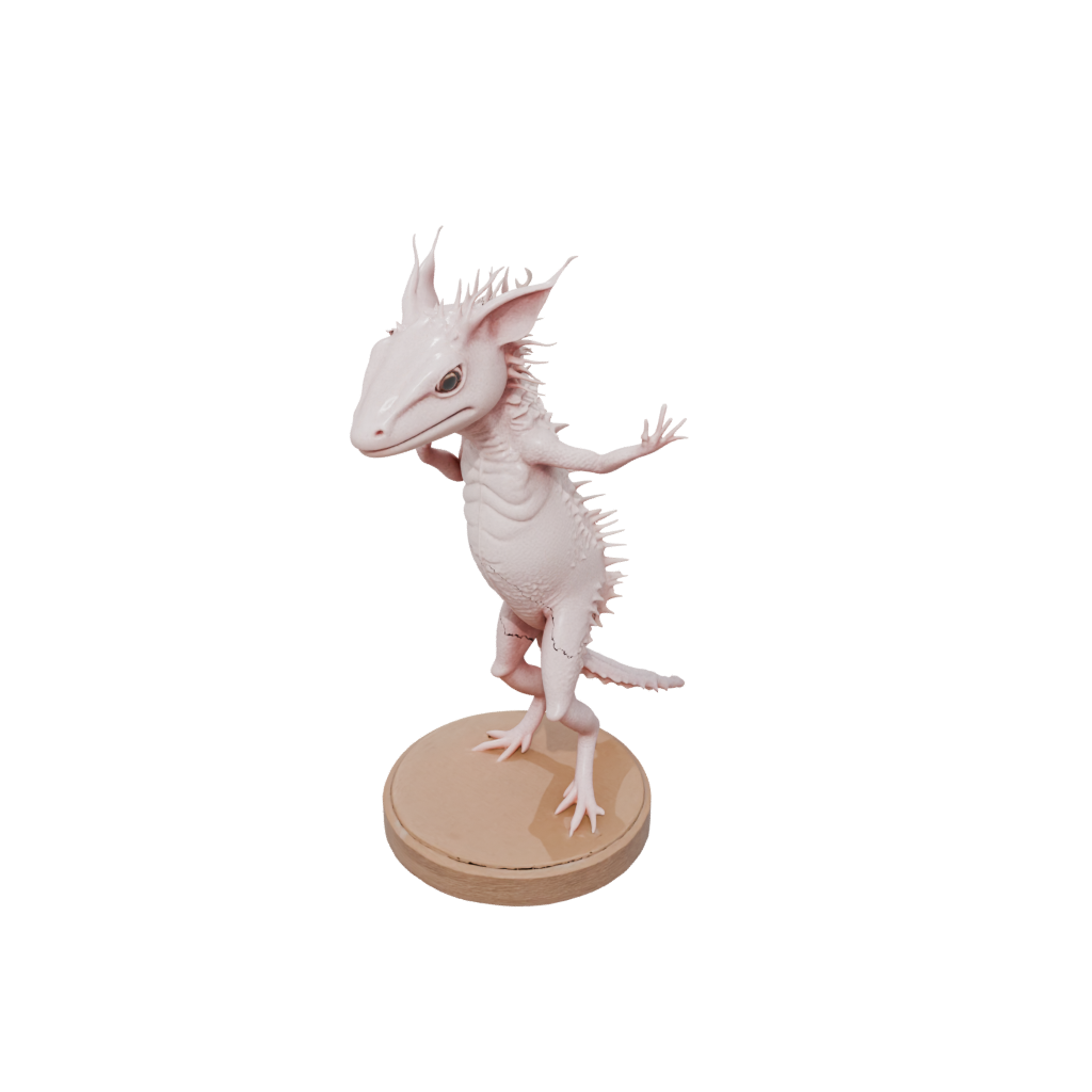 Woodgrain Realistic Flexi Axolotl