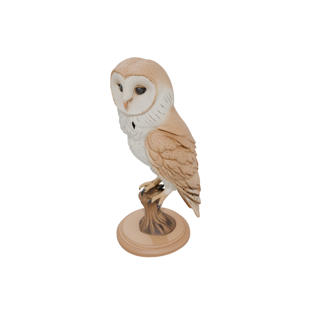 Woodgrain Realistic Flexi Barn Owl