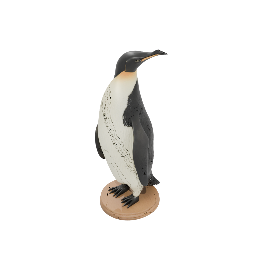 Woodgrain Realistic Flexi Emperor Penguin
