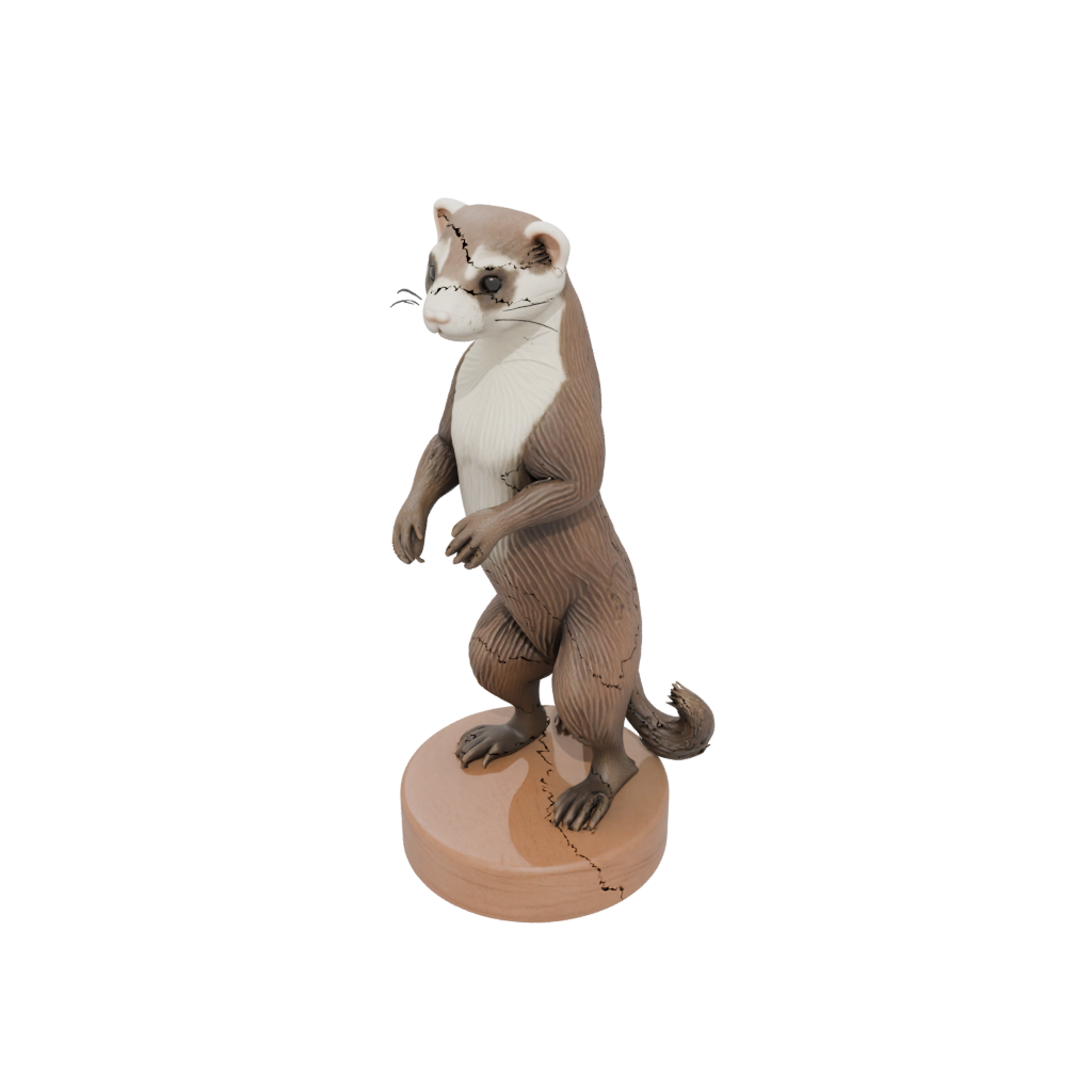 Woodgrain Realistic Flexi Ferret