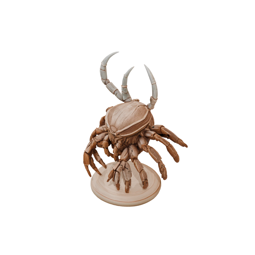 Woodgrain Realistic Flexi Hermit Crab