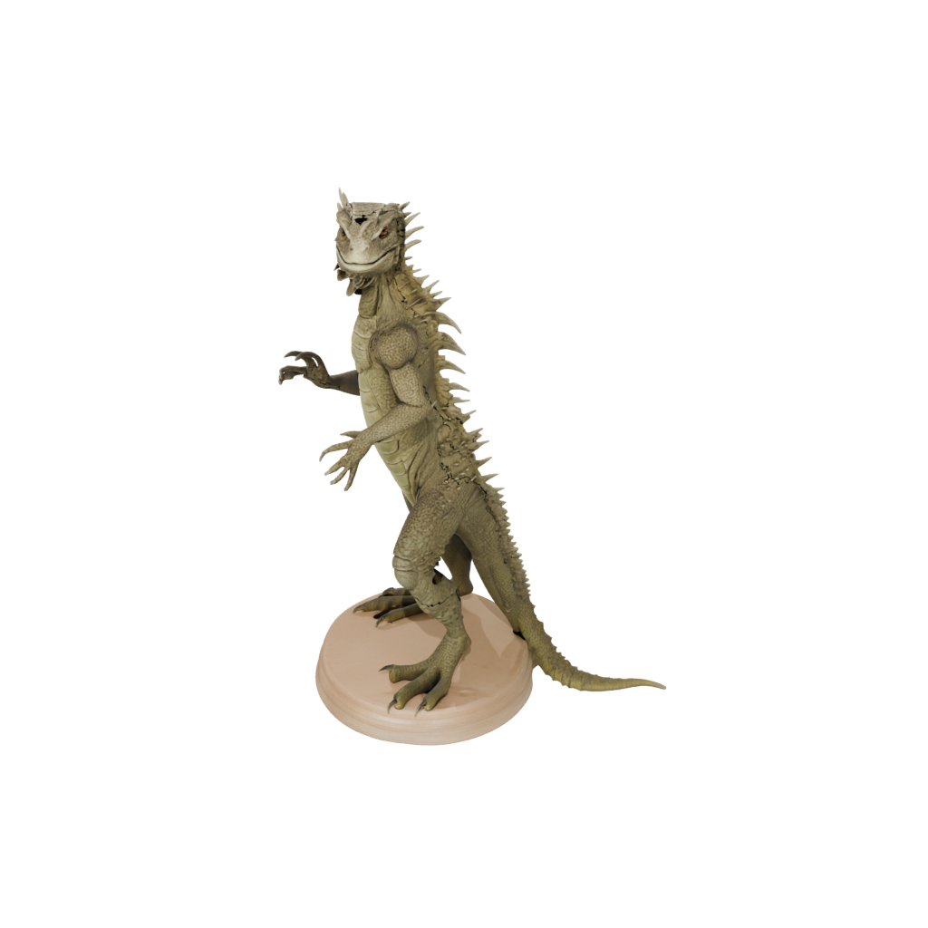 Woodgrain Realistic Flexi Iguana