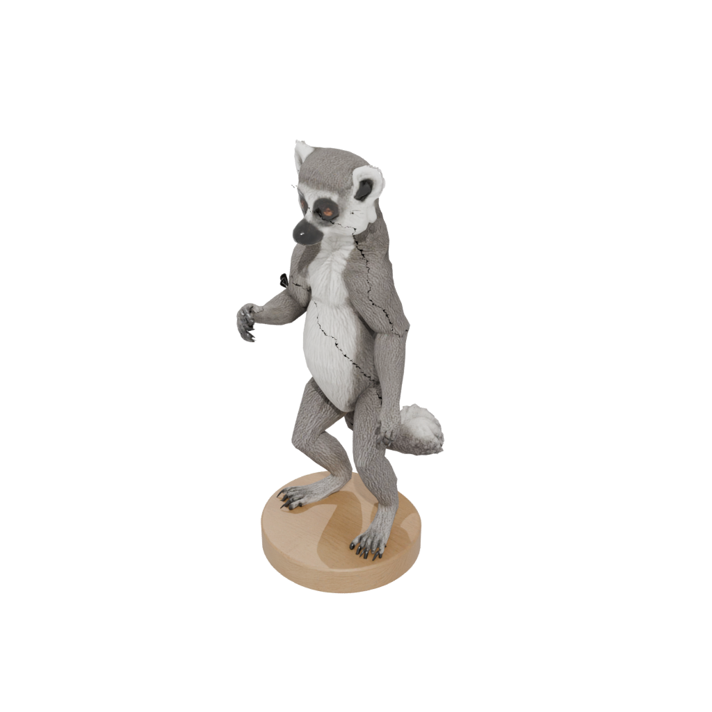 Woodgrain Realistic Flexi Lemur