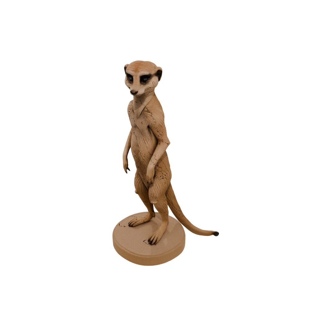 Woodgrain Realistic Flexi Meerkat
