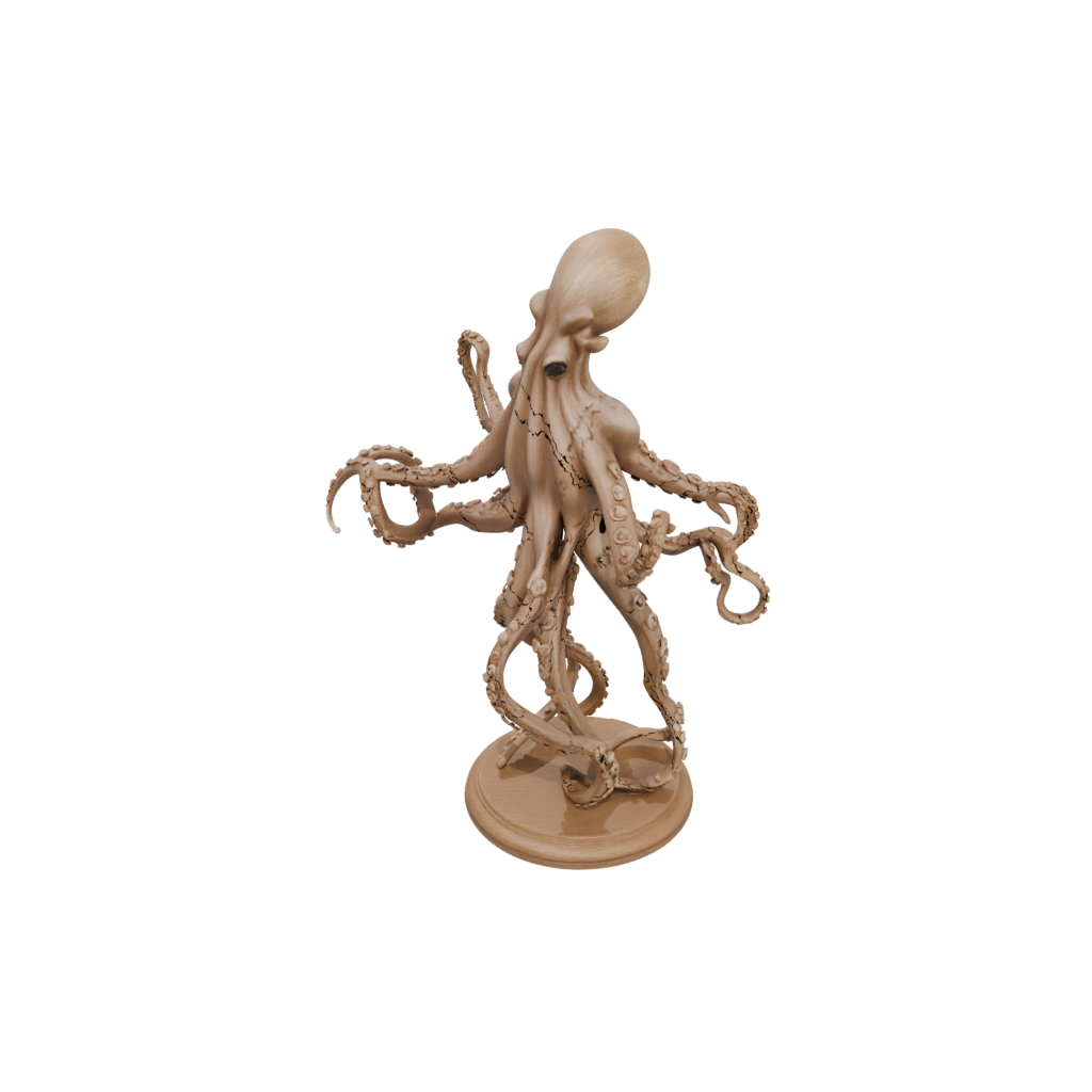 Woodgrain Realistic Flexi Octopus