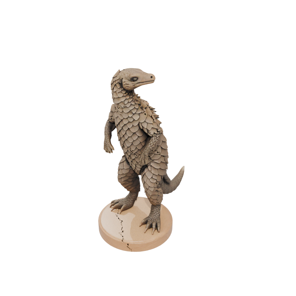 Woodgrain Realistic Flexi Pangolin